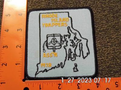 Rhode Island Trappers Ass'n 1978 Patch