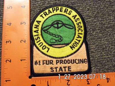 Louisiana Trappers Association Patch